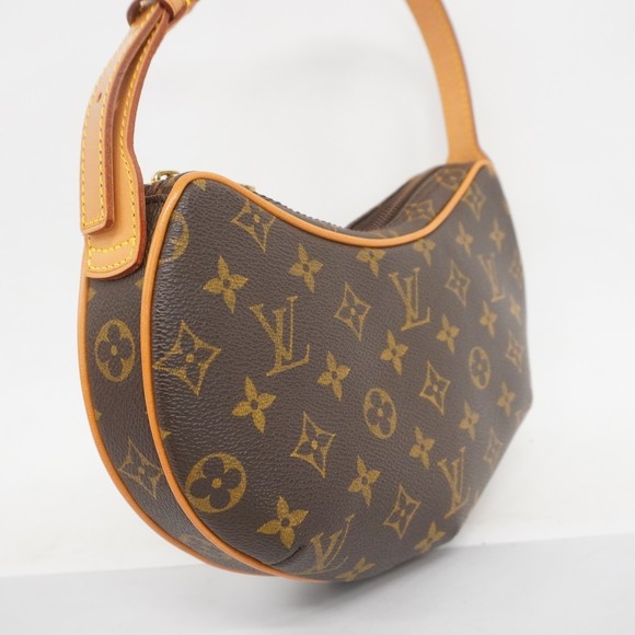 Louis Vuitton Pochette Bag Brown Monogram Shoulder Croissant - Picture 1 of 9